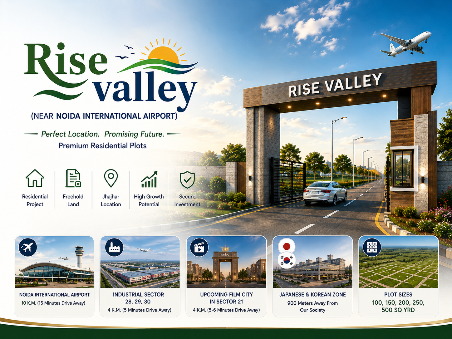 Rise Valley – Premium Residential Plots Near Noida International Airport